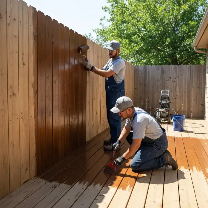 Fence and Deck Staining services in san antonio